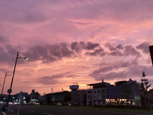 日曜日の夕方