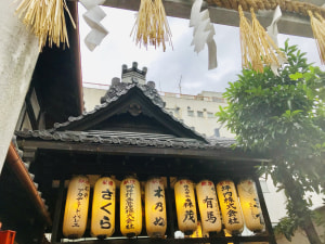 レッスンと祇園祭と繁昌神社の振る舞い酒と