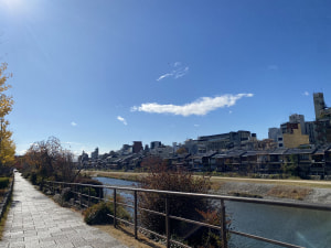 快晴の京都と嬉しいニュース